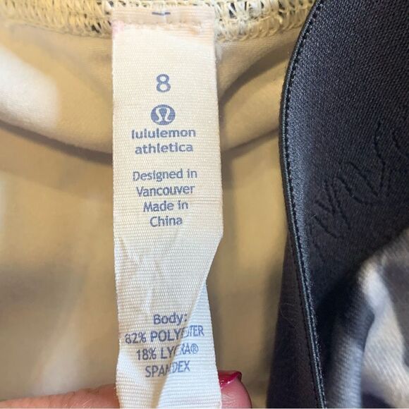 Lululemon Wunder Under SE Dance Angel Wing Black High Rise Skirted Leggings Sz 8 - Picture 11 of 12